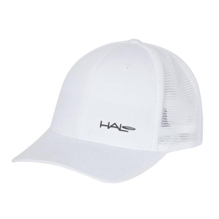 White Flexfit mesh cap